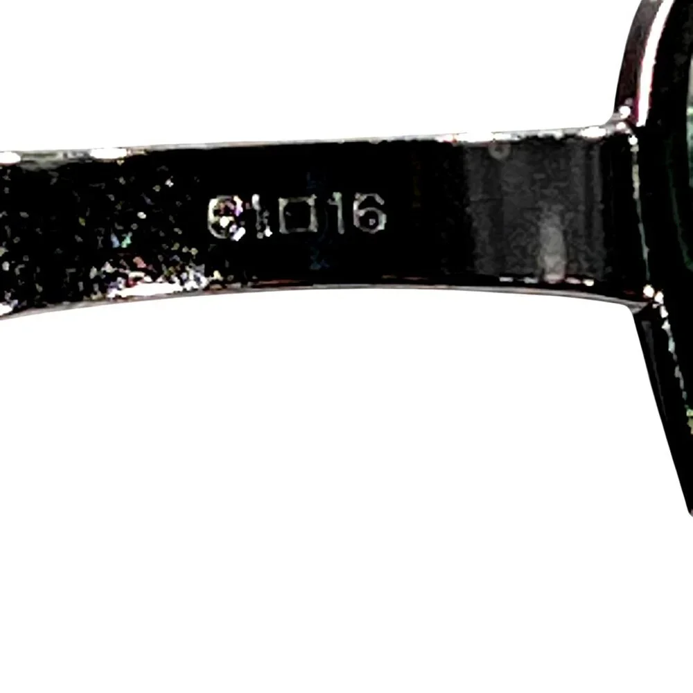 Vtg Ray Ban RB3189 Leather II 004/9A Polarized Sunglasses Metal Wrap Italy Black - Picture 12 of 13